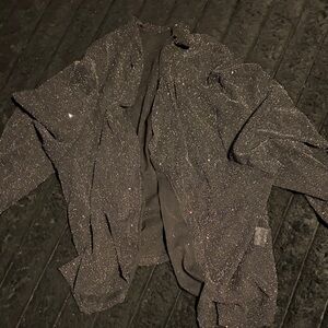 Elegant Black Sparkle Cape